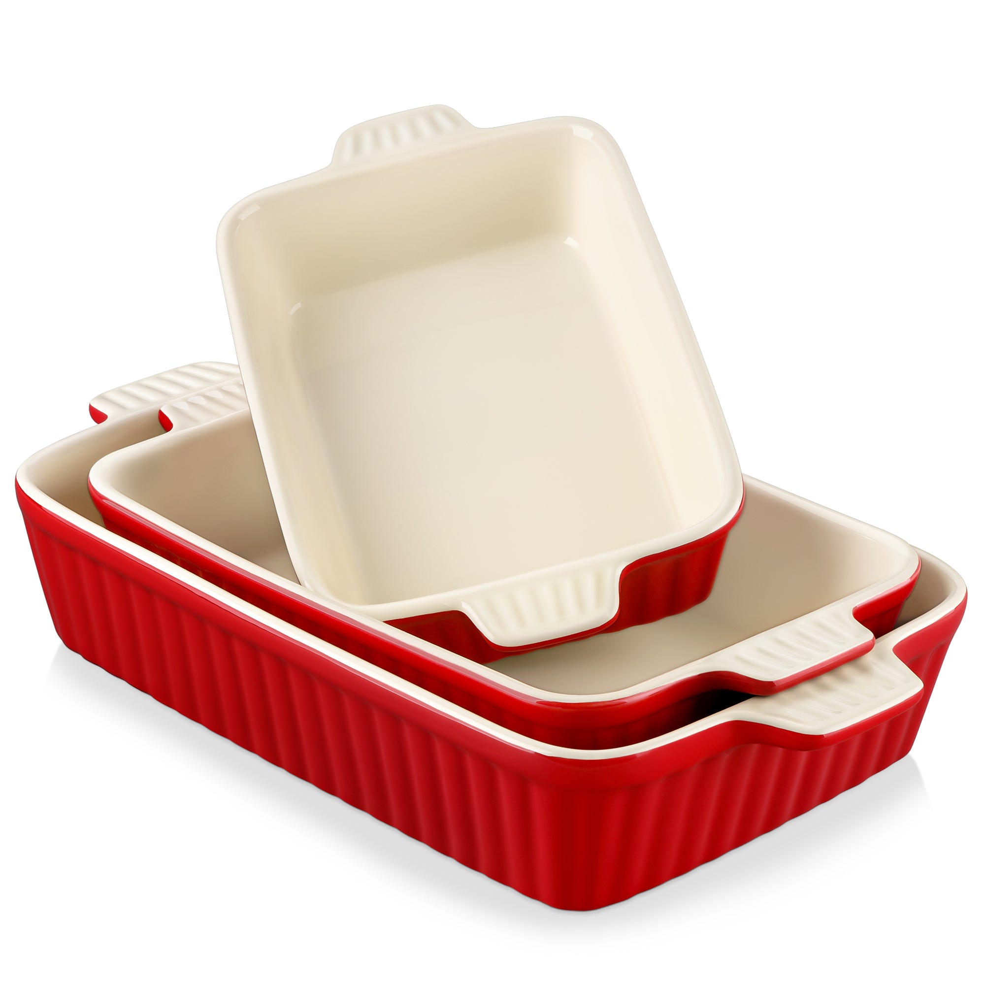 vancasso Baking Dish Set, Ceramic Bakeware Sets of 3