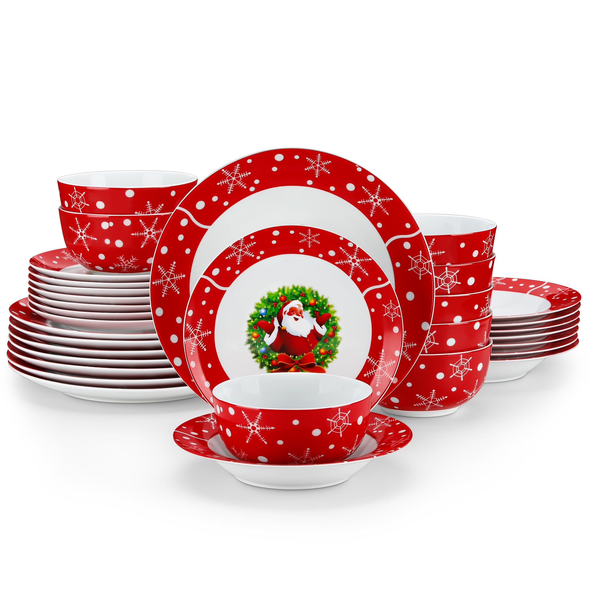 SANTACLAUS 16/18/30 dinnerware set