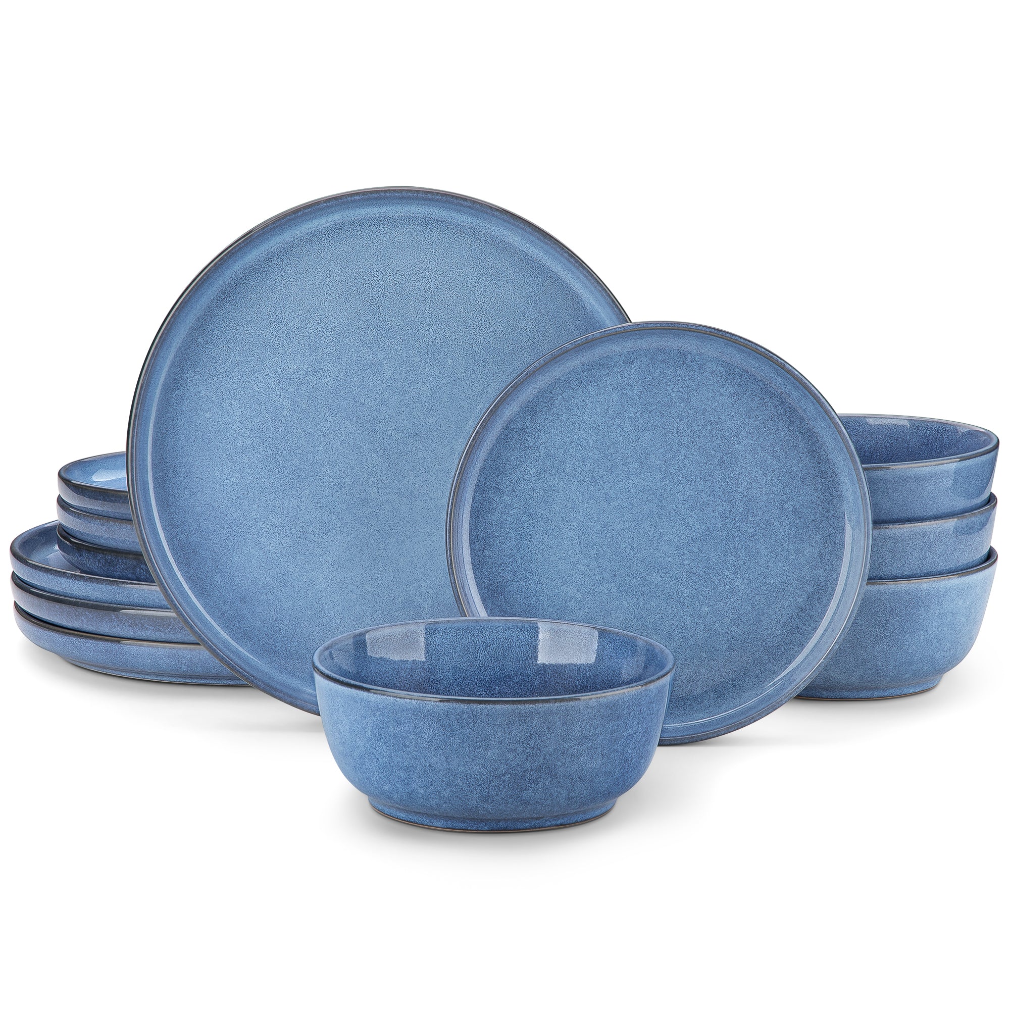 vancasso 16 Pcs Dinnerware Sets, Stoneware Plates and Bowls Set