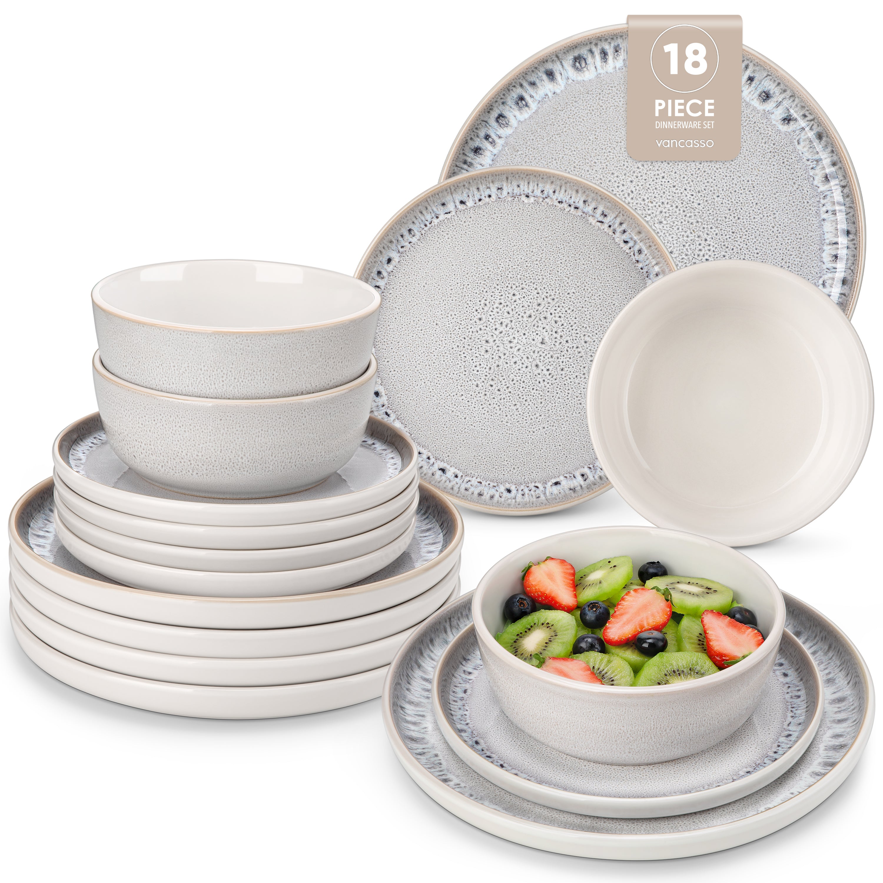 vancasso SNOW BG 16 EU dinnerware set