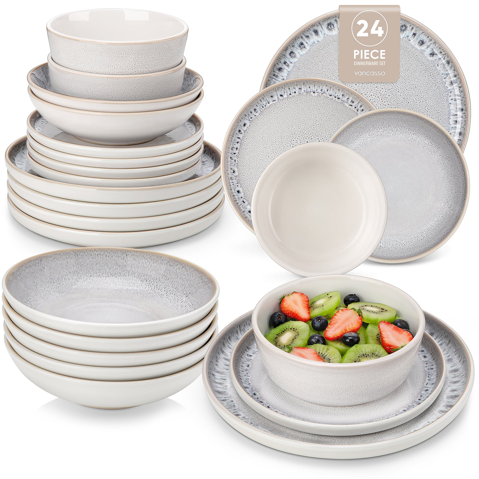 vancasso SNOW BG 16 EU dinnerware set