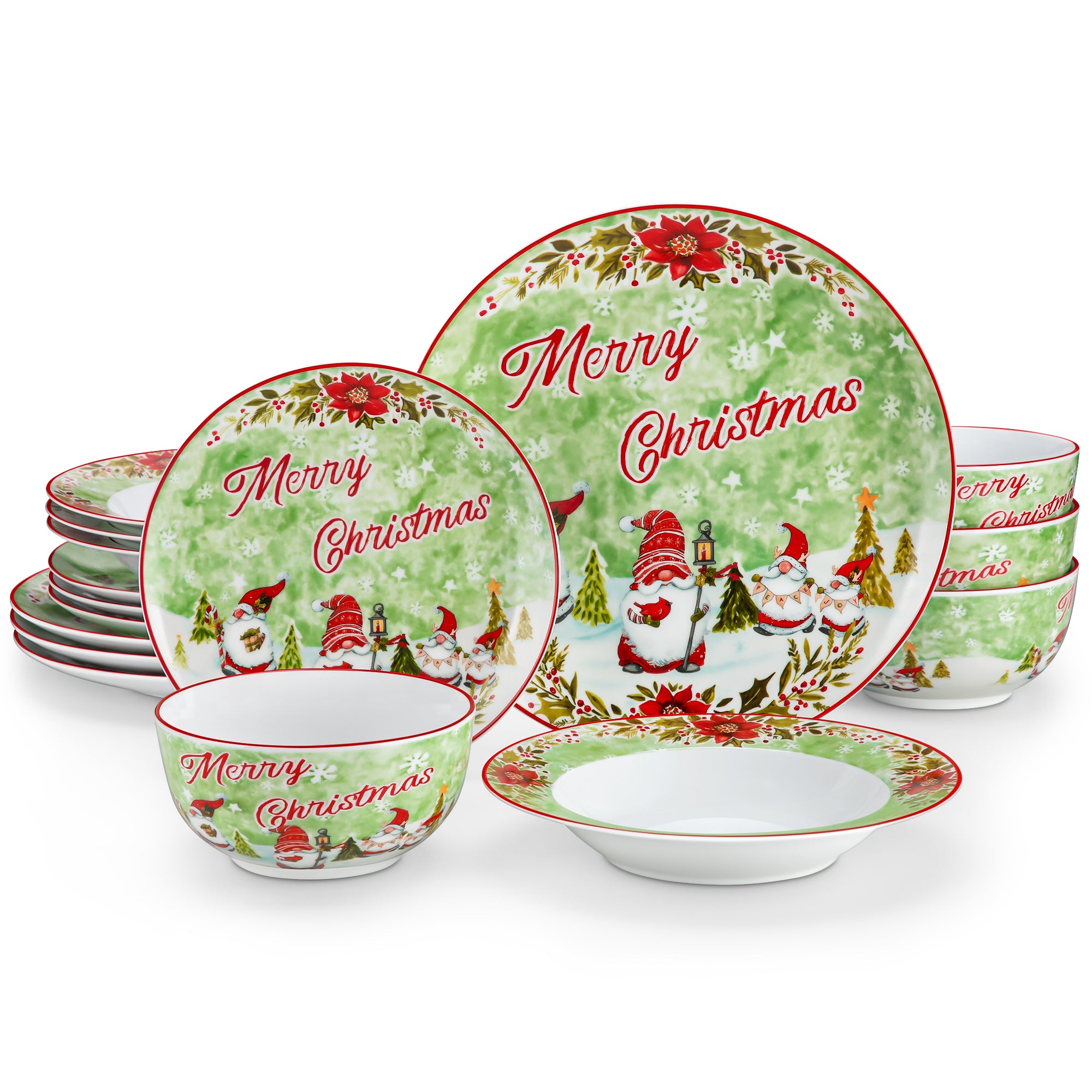 XMAS 16 NEW dinnerware set