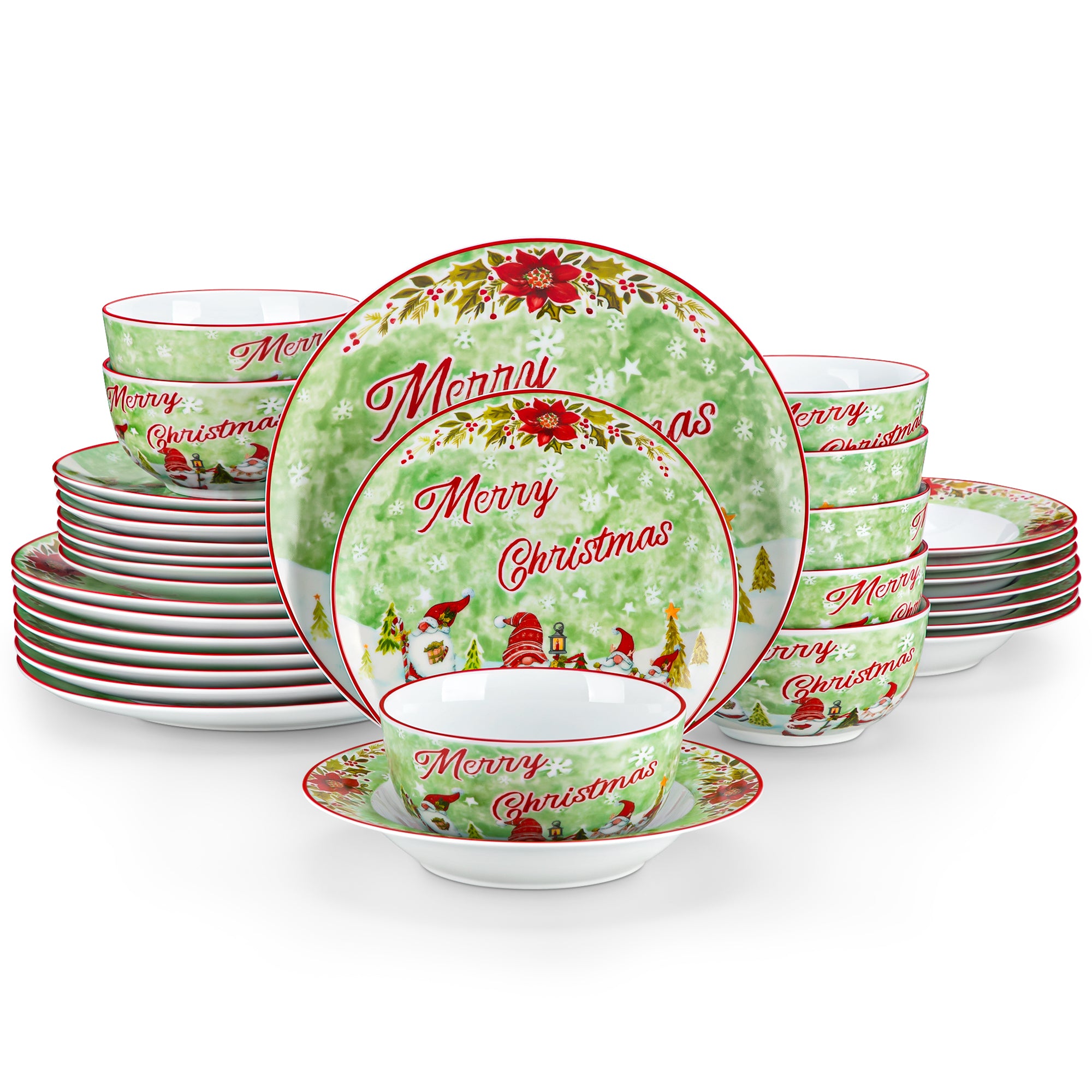 XMAS 16 NEW dinnerware set